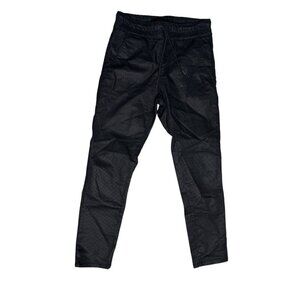 Bevy Flog Shely Black coated Jogger Pants Size 26 drawstring waist